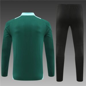 2024/2025 Manchester United Half-Pull Training Suit Wear Green Football Shirt 1:1 Thai Quality