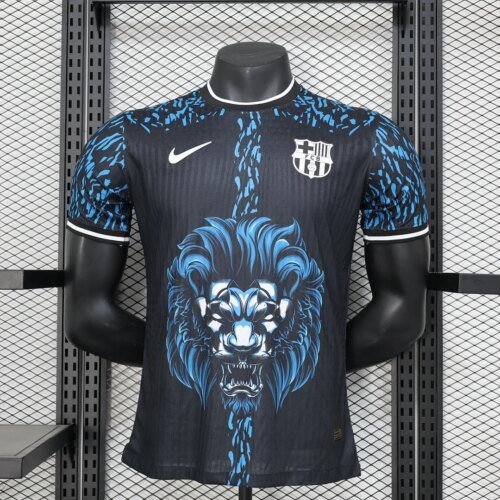 6849b38d5be0a_1 2024/2025 Player Version Barcelona Lion Head Special Edition Blue Football Shirt 1:1 Thai Quality