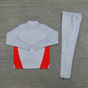 2024/2025 AC Milan Half-Pull Training Suit Grey Soccer Jersey 1:1 Thai Quality