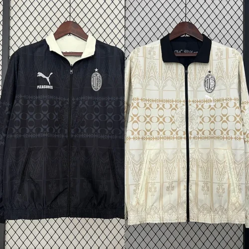 2024/2025 AC Milan Double-Sided Windbreaker Soccer Jersey 1:1 Thai Quality