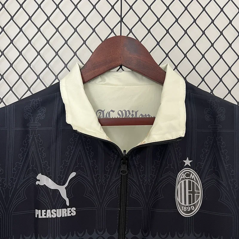2024/2025 AC Milan Double-Sided Windbreaker Soccer Jersey 1:1 Thai Quality