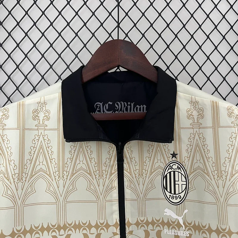 2024/2025 AC Milan Double-Sided Windbreaker Soccer Jersey 1:1 Thai Quality