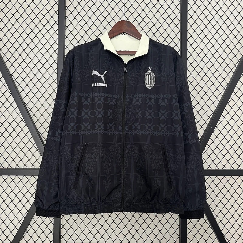 2024/2025 AC Milan Double-Sided Windbreaker Soccer Jersey 1:1 Thai Quality