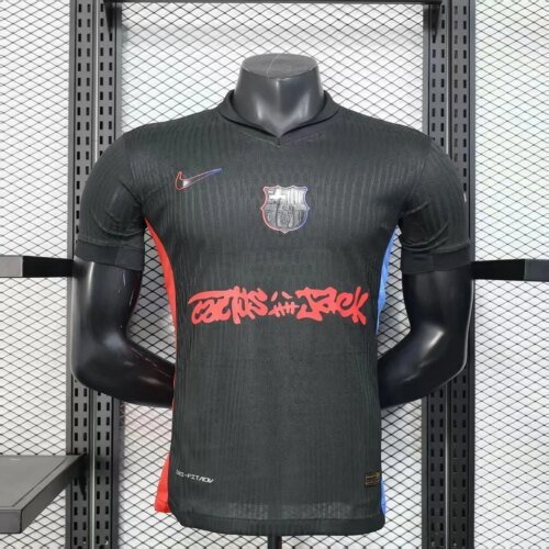 2024/2025 Player Version Barcelona Away Limited Edition TRAVIS SCOTT Football Shirt 1:1 Thai Quality