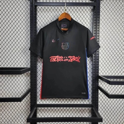2024/2025 Barcelona Away Limited Edition TRAVIS SCOTT Football Shirt 1:1 Thai Quality