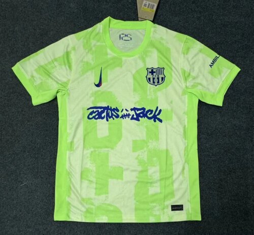 2024/2025 Barcelona Third Away Limited Edition TRAVIS SCOTT Football Shirt 1:1 Thai Quality