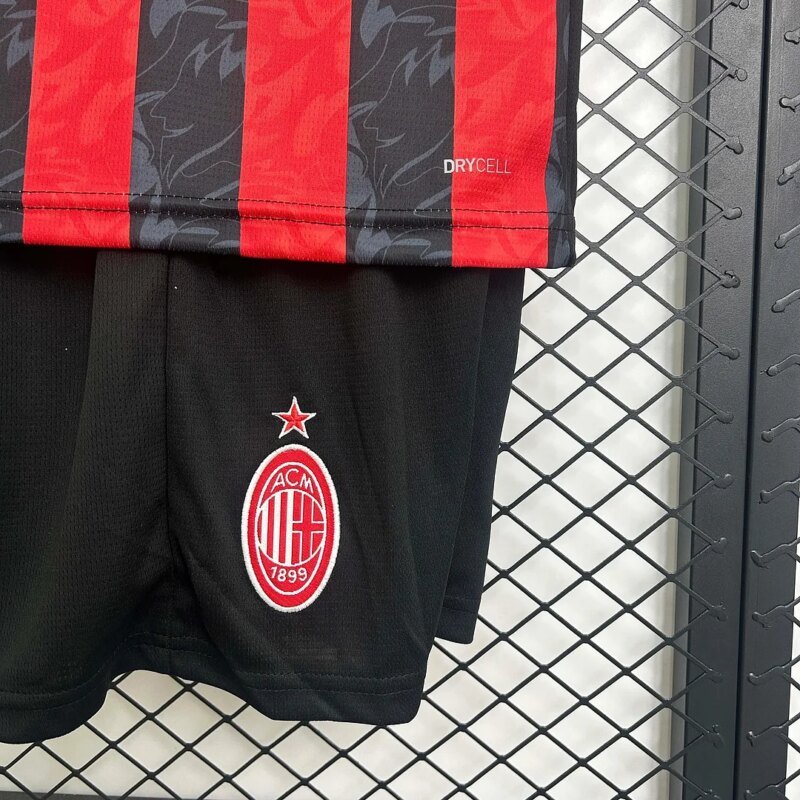 2025/2026 AC Milan Home Football Shirt 1:1 Thai Quality Kids Size