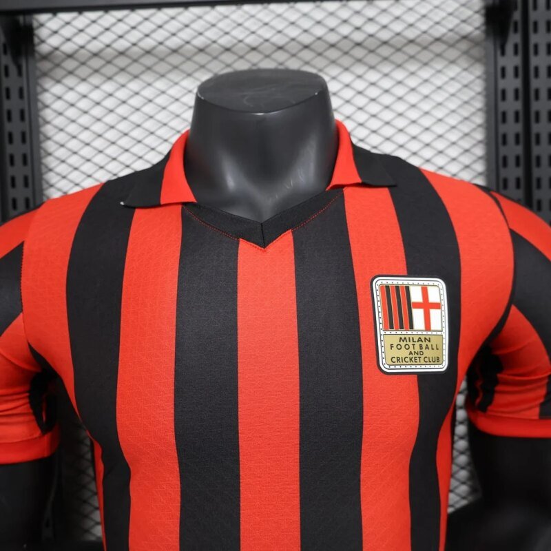 2024/2025  Player Version AC Milan 125th Anniversary Edition Red Football Shirt 1:1 Thai Quality