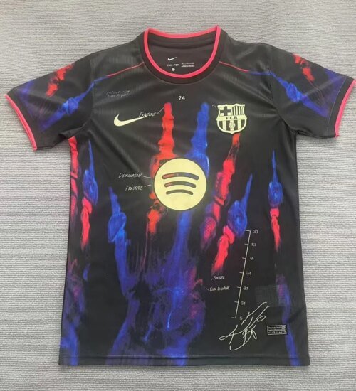 2025/2026 Barcelona Special Edition Black And Blue Football Shirt 1:1 Thai Quality