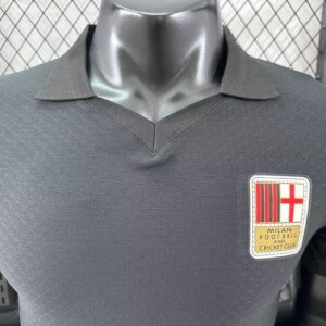 2024/2025  Player Version AC Milan 125th Anniversary Edition Black Football Shirt 1:1 Thai Quality