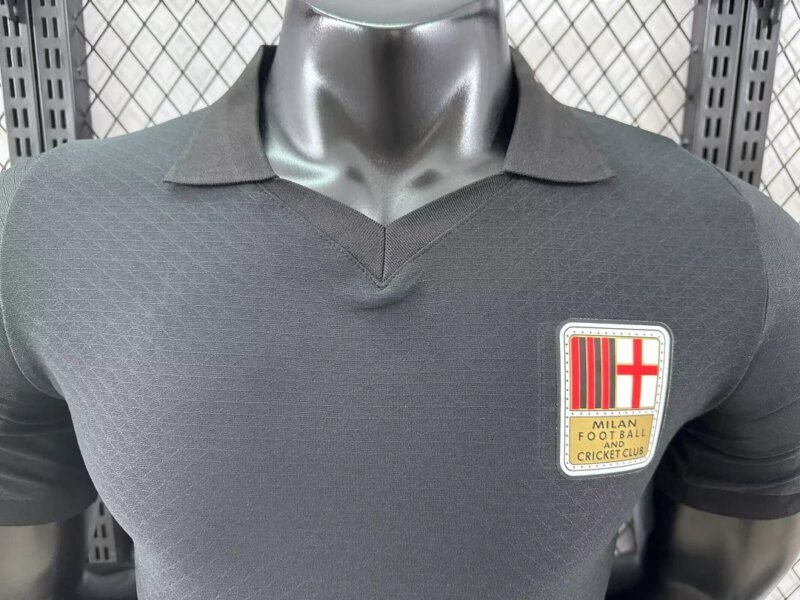 2024/2025  Player Version AC Milan 125th Anniversary Edition Black Football Shirt 1:1 Thai Quality