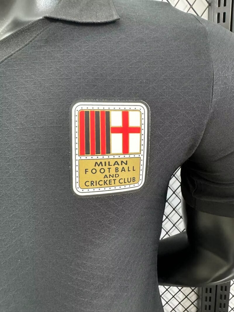 2024/2025  Player Version AC Milan 125th Anniversary Edition Black Football Shirt 1:1 Thai Quality