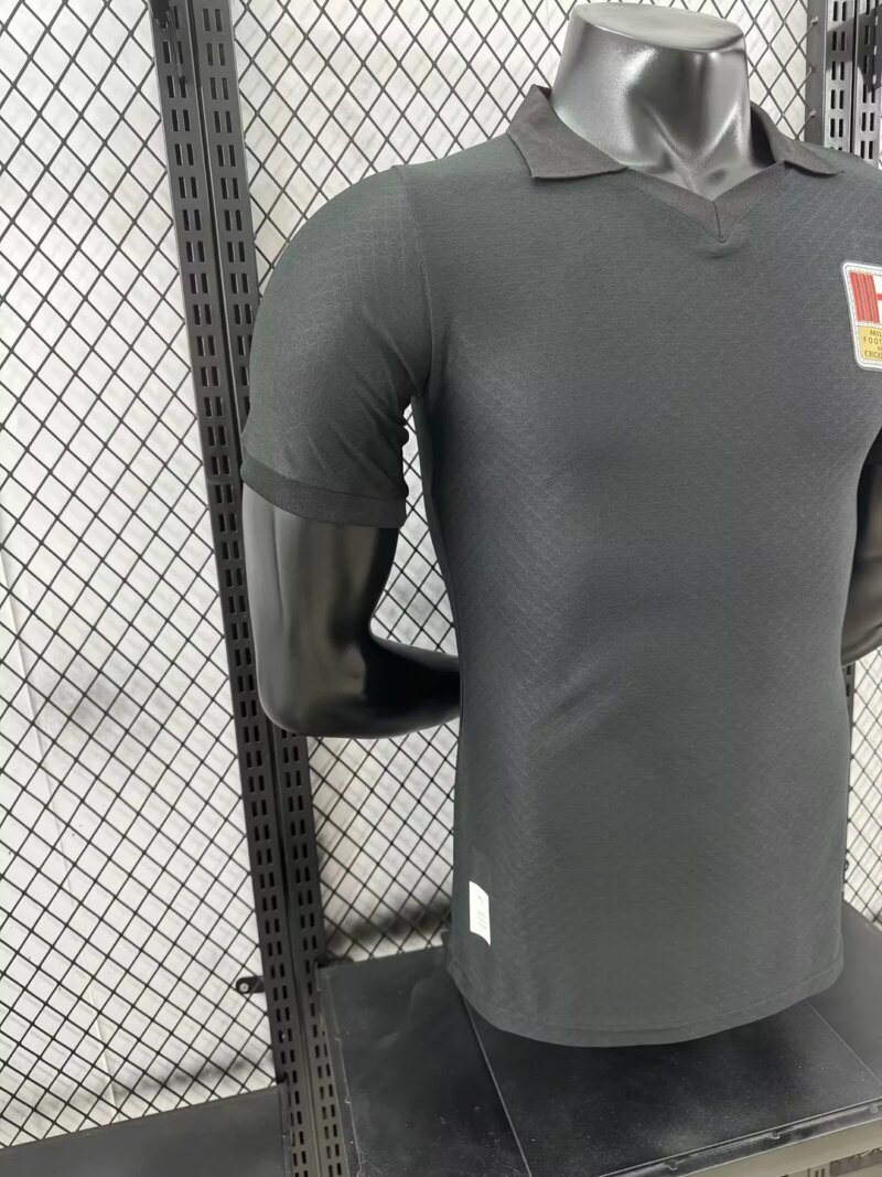 2024/2025  Player Version AC Milan 125th Anniversary Edition Black Football Shirt 1:1 Thai Quality