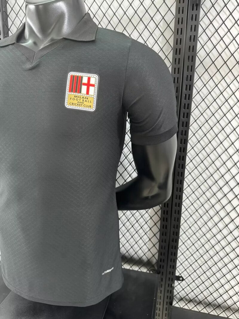 2024/2025  Player Version AC Milan 125th Anniversary Edition Black Football Shirt 1:1 Thai Quality