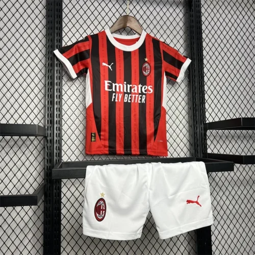 2024/2025 AC Milan Home Football Shirt 1:1 Thai Quality Kids Size