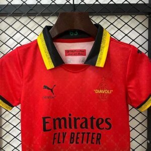 2025/2026 AC Milan Special Edition Red Football Shirt 1:1 Thai Quality Kids Size