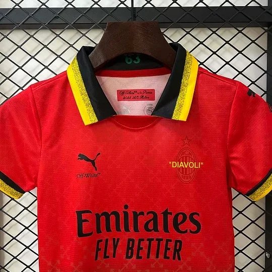 2025/2026 AC Milan Special Edition Red Football Shirt 1:1 Thai Quality Kids Size