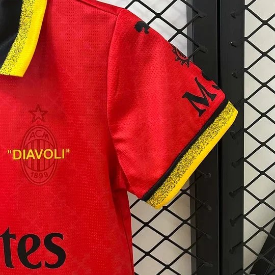 2025/2026 AC Milan Special Edition Red Football Shirt 1:1 Thai Quality Kids Size