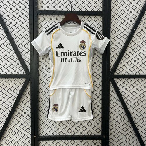 2025/2026 Real Madrid Home Football Shirt1:1 Thai Quality Kids Size