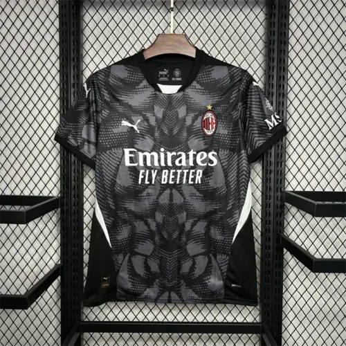 2024/2025 AC Milan Goalkeeper Black Football Shirt 1:1 Thai Quality