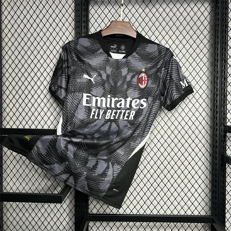 2024/2025 AC Milan Goalkeeper Black Football Shirt 1:1 Thai Quality