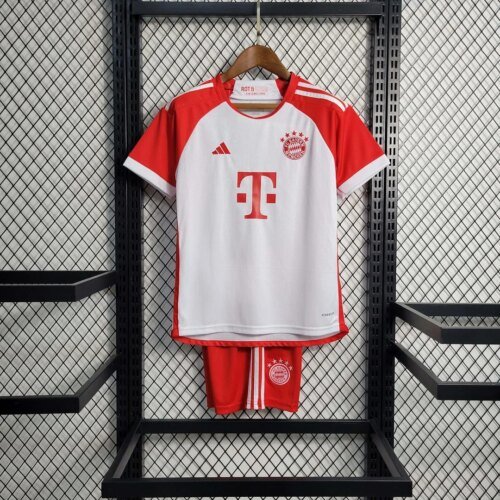 23-24  Bayern Munich Home Football Jersey  1:1 Thai Quality Kids Size