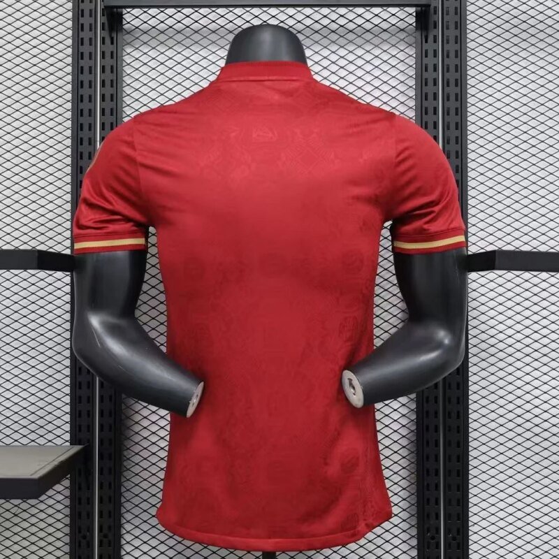 2025/2026 Player Version Bayern Munich 125th Anniversary Edition Red Football Shirt 1:1 Thai Quality