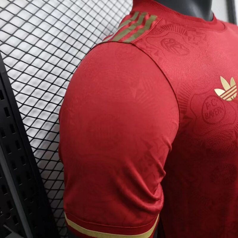 2025/2026 Player Version Bayern Munich 125th Anniversary Edition Red Football Shirt 1:1 Thai Quality