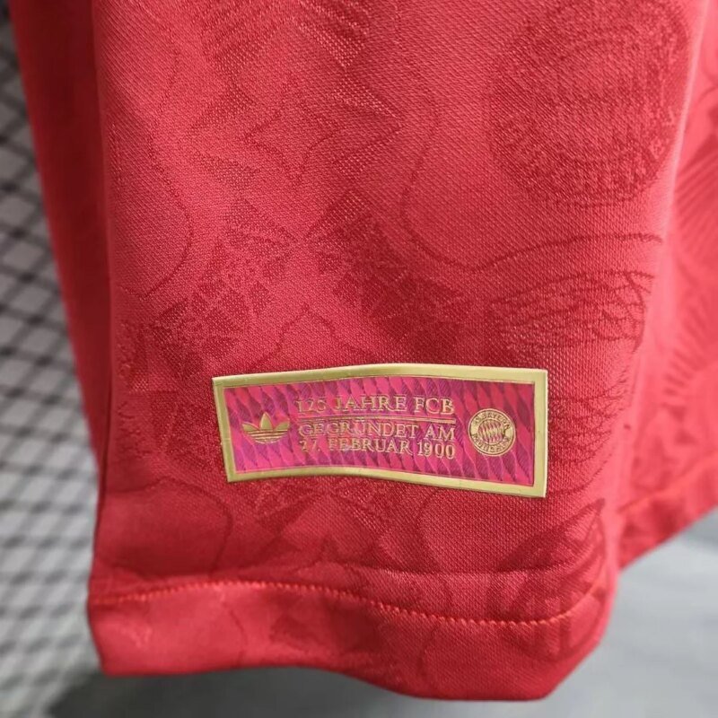 2025/2026 Player Version Bayern Munich 125th Anniversary Edition Red Football Shirt 1:1 Thai Quality