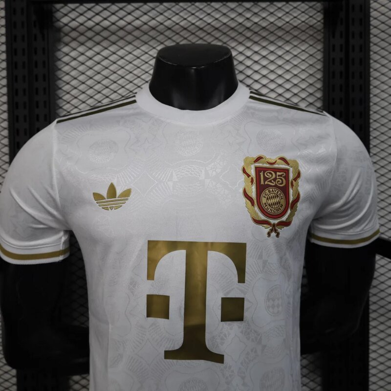 2025/2026 Player Version Bayern Munich 125th Anniversary Edition White Football Shirt 1:1 Thai Quality