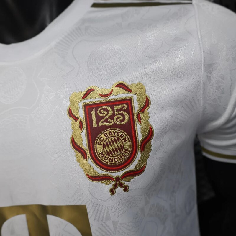 2025/2026 Player Version Bayern Munich 125th Anniversary Edition White Football Shirt 1:1 Thai Quality