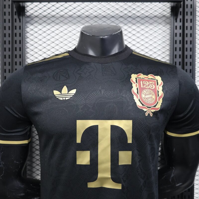 2025/2026 Player Version Bayern Munich 125th Anniversary Edition Black Football Shirt 1:1 Thai Quality