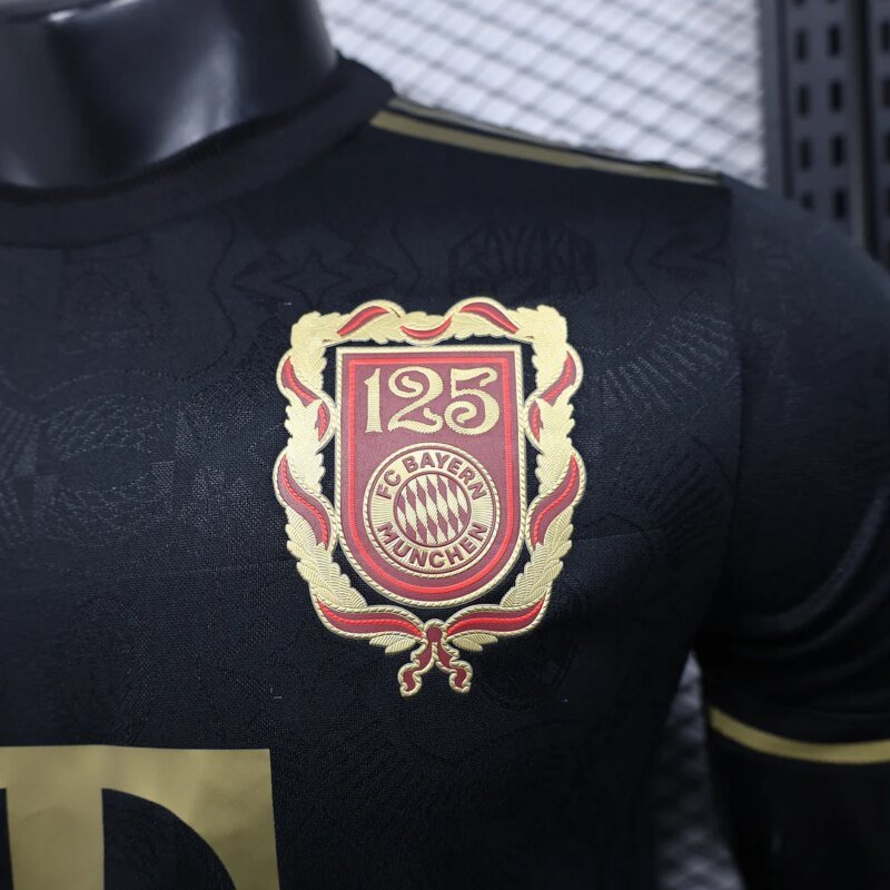 2025/2026 Player Version Bayern Munich 125th Anniversary Edition Black Football Shirt 1:1 Thai Quality