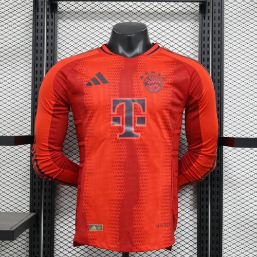 6849b7c34cc3f_1 2024/2025 Player Version Bayern Munich Home Long Sleeve Football Shirt 1:1 Thai Quality
