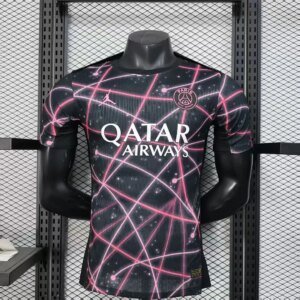 2025/2026 Player Version Psg Paris Saint-Germain Pre-Match Training Suit Black Football Shirt 1:1 Thai Quality