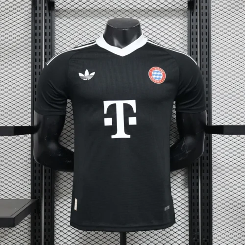 6849b8464dadd_1 2024/2025 Player Version Bayern Munich Goalkeeper Black Football Shirt 1:1 Thai Quality