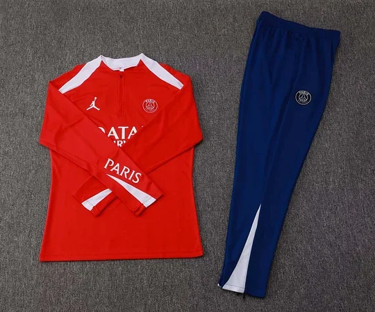 2025/2026 Paris Saint-Germain Half-Length Training Suit Red 1:1 Thai Quality