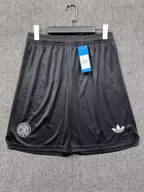 2025 Germany 125th Anniversary Edition Black Shorts 1:1 Thai Quality