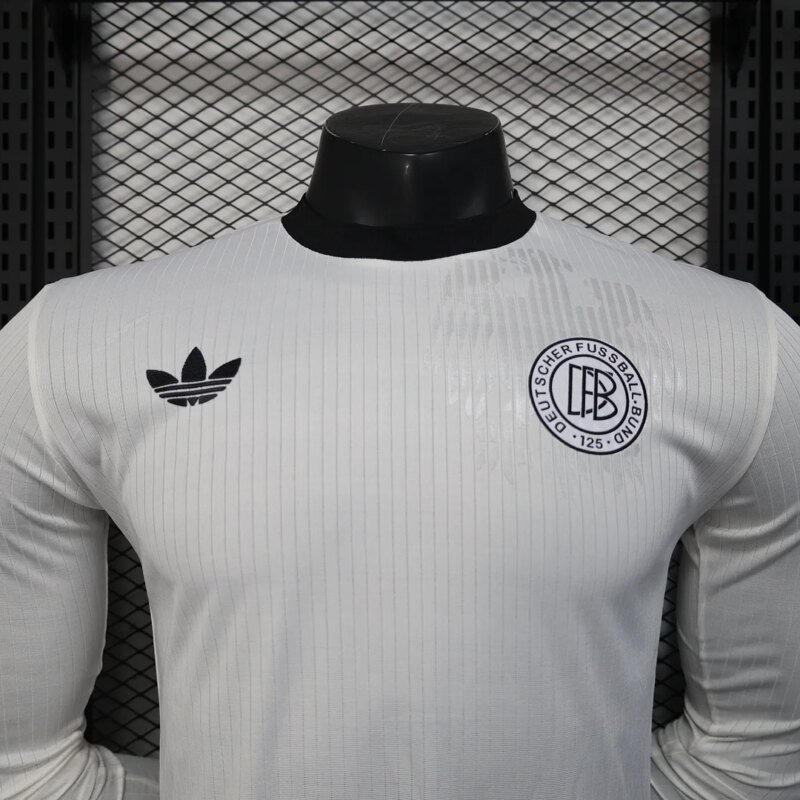 2025 Long Sleeves Player Version Germany 125th Anniversary Edition White Football Shirt 1:1 Thai Quality