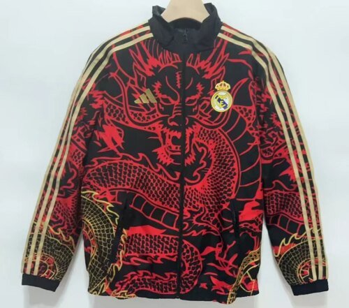 2024/2025 Real Madrid Red Dragon Double-Sided Windbreaker 1:1 Thai Quality