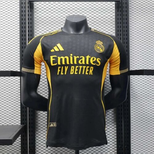 2025/2026 Player Version Real Madrid Special Edition Black Football Shirt 1:1 Thai Quality