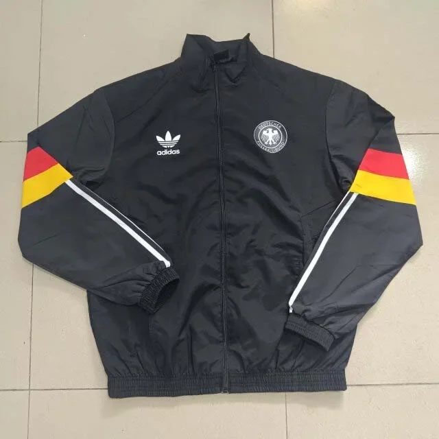 2024 Germany Windbreaker Black Football Shirt 1:1 Thai Quality