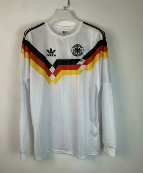 1990 Retro Germany Home Long Sleeve Football Shirt 1:1 Thai Quality