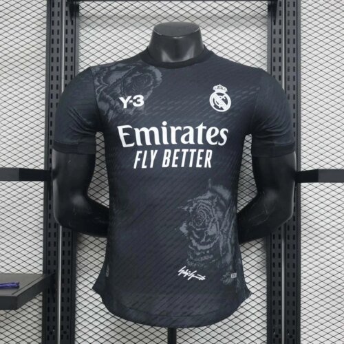 2024/2025 Real Madrid Y-3 Special Edition Black Football Shirt 1:1 Thai Quality