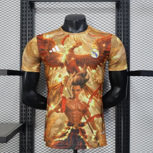 2025/2026 Player Version Real Madrid Special Edition Mud Yellow Football Shirt 1:1 Thai Quality