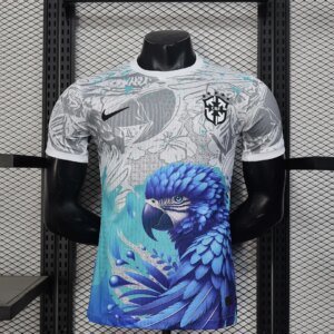2025 Player Version Brazil Special Edition White And Blue Football Jersey 1:1 Thai Quality