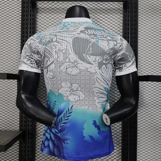 2025 Player Version Brazil Special Edition White And Blue Football Jersey 1:1 Thai Quality