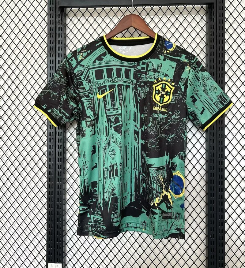 2025 Brazil Special Edition Green Soccer Jersey 1:1 Thai Quality