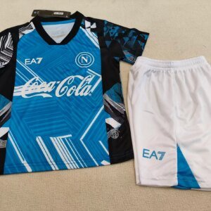 2024/2025 Napoli Pre-Match Training Suit Soccer Jersey 1:1 Thai Quality Kids Size