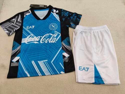2024/2025 Napoli Pre-Match Training Suit Soccer Jersey 1:1 Thai Quality Kids Size